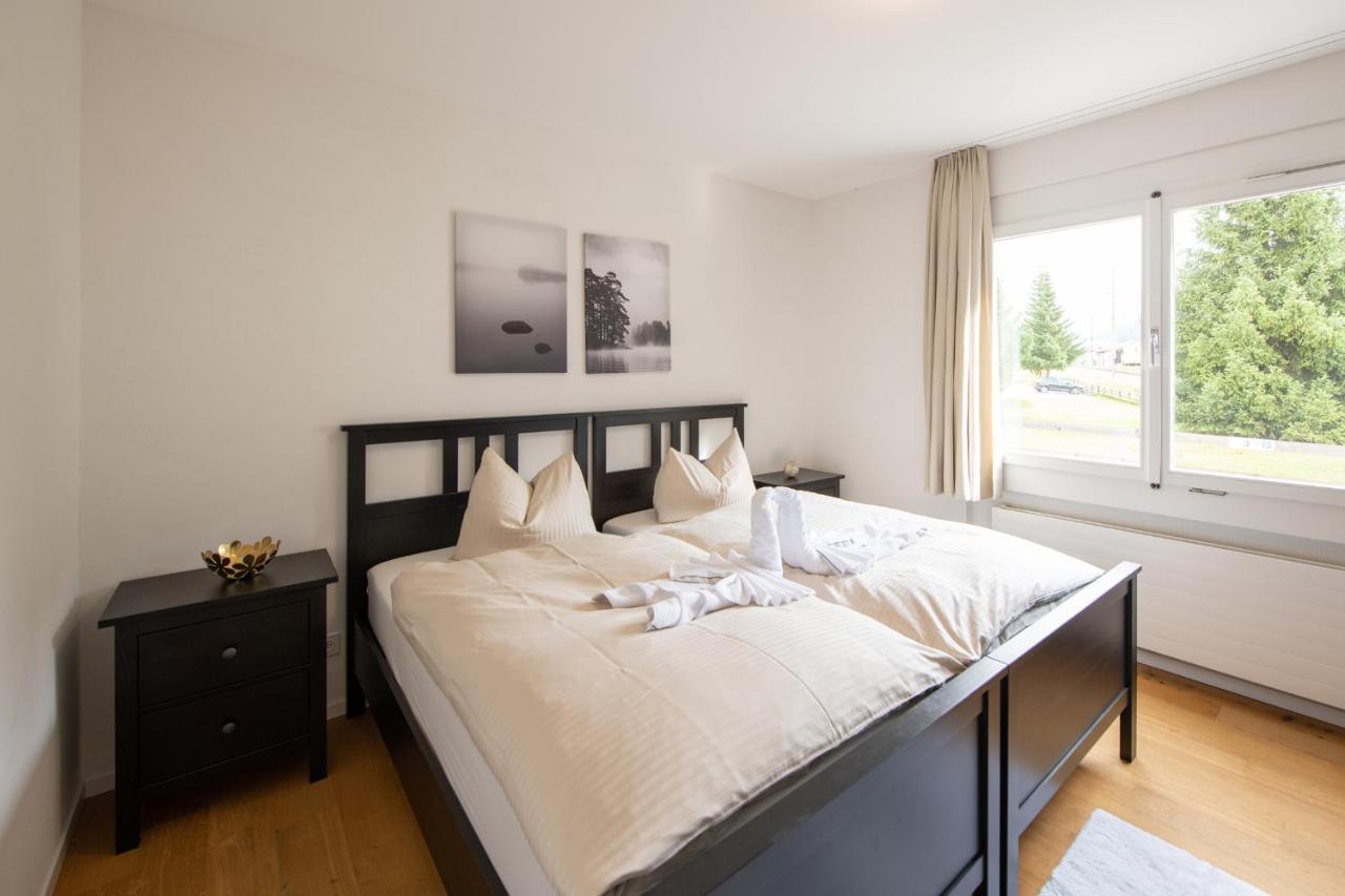 Agrimonia - 5,5-Zi Duplex Wohnung Bis 9 Personen Mit Eigenem Garten Davos Buitenkant foto